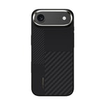 Apple iPhone 17 Air Kılıf M-safe Şarj Özellikli Karbon Fiber Benks Montage Hybrid ArmorPro Kevlar Kapak