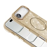 Apple iPhone 17 Air Kılıf M-safe Şarj Özellikli Parlayan Simli Zore Okso Kapak
