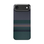 Apple iPhone 17 Air Kılıf M-safe Şarj Özellikli Karbon Fiber Tasarımlı Benks Aurora ArmorAir Kevlar Kapak