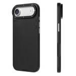 Apple iPhone 17 Air Kılıf M-safe Şarj Özellikli Basit Mat Deri Desenli Youngkit Tech Fashion Serisi Kapak