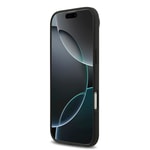 Apple iPhone 17 Air Kılıf Mercedes Benz Orjinal Lisanslı M-safe Şarj Özellikli Şeritli Yıldız Desenli Metal Logolu Deri Kapak