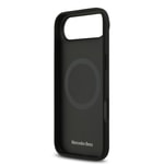Apple iPhone 17 Air Kılıf Mercedes Benz Orjinal Lisanslı M-safe Şarj Özellikli Dokulu Desenli Deri Kapak