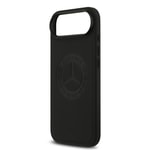 Apple iPhone 17 Air Kılıf Mercedes Benz Orjinal Lisanslı M-safe Şarj Özellikli Hakiki Deri Nostaljik Yıldız Dizayn Kapak
