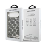 Apple iPhone 17 Air Kılıf Orjinal Lisanslı M-safe Şarj Özellikli Karl Lagerfeld IML Baskılı Monogram Dizayn Kapak