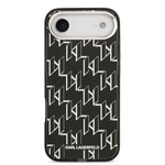 Apple iPhone 17 Air Kılıf Orjinal Lisanslı M-safe Şarj Özellikli Karl Lagerfeld IML Baskılı Monogram Dizayn Kapak