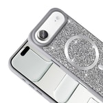 Apple iPhone 17 Air Kılıf Pırlanta Tasarımlı M-safe Şarj Özellikli Zore Mozaik Silikon Kapak
