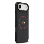 Apple iPhone 17 Air Kılıf Redbull Orjinal Lisanslı M-safe Şarj Özellikli Kırmızı Halka ve Logo Kabartmalı PU Deri Kapak