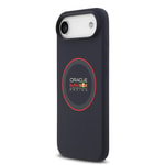 Apple iPhone 17 Air Kılıf Redbull Orjinal Lisanslı M-safe Şarj Özellikli Kırmızı Halka ve Logo Silikon Kapak