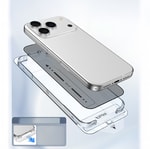 Apple iPhone 17 Air Raptic Air Glass 2.5D Privacy Hayalet Ekran Koruyucu 2 Adet + Kolay Uygulama Aparatlı
