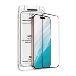 Apple iPhone 17 Air Wiwu SQ-008 Oleofobik Easy Install Darbeye Karşı Dayanıklı Temperli Cam Ekran Koruyucu + Kolay Uygulama Aparatlı
