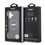 Apple iPhone 17 Kılıf Aston Martin Orjinal Lisanslı M-safe Şarj Özellikli Karbon Fiber Kapak