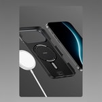 Apple iPhone 17 Kılıf Benks M-safe Şarj Özellikli Metal Kamera Çerçeveli Magnetik ArmorAir 600D Kevlar Fiber Kapak