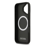 Apple iPhone 17 Kılıf BMW Orjinal Lisanslı M-safe Şarj Özellikli Metal BMW ve M Logolu PU Karbon Tasarımlı Kapak