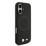 Apple iPhone 17 Kılıf BMW Orjinal Lisanslı M-safe Şarj Özellikli Metal Logolu Delikli M Dizayn Deri Kapak