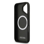 Apple iPhone 17 Kılıf BMW Orjinal Lisanslı M-safe Şarj Özellikli Metal BMW ve M Logolu PU Karbon Tasarımlı Kapak