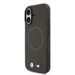 Apple iPhone 17 Kılıf BMW Orjinal Lisanslı M-safe Şarj Özellikli Metal Logolu Delikli M Dizayn Deri Kapak