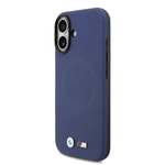 Apple iPhone 17 Kılıf BMW Orjinal Lisanslı M-safe Şarj Özellikli Metal Logolu Delikli M Dizayn Deri Kapak