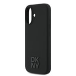 Apple iPhone 17 Kılıf DKNY Orjinal Lisanslı M-safe Şarj Özellikli Metal Logolu Silikon Kapak