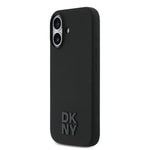 Apple iPhone 17 Kılıf DKNY Orjinal Lisanslı M-safe Şarj Özellikli Metal Logolu Silikon Kapak