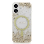 Apple iPhone 17 Kılıf Guess Orjinal Lisanslı M-safe Şarj Özellikli Transparan Resin Bottom Kapak