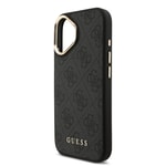 Apple iPhone 17 Kılıf Guess Orjinal Lisanslı M-safe Şarj Özellikli Askılı ve 4G Logo Kartlıklı Kapak