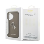 Apple iPhone 17 Kılıf Guess Orjinal Lisanslı Grained 4G Metal Büyük Logolu Kapak