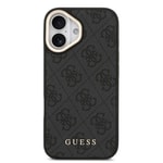 Apple iPhone 17 Kılıf Guess Orjinal Lisanslı M-safe Şarj Özellikli 4G Metal Büyük Logolu Kartlıklı Kapak