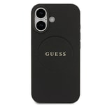 Apple iPhone 17 Kılıf Guess Orjinal Lisanslı M-safe Şarj Özellikli Yazı Logolu PU Deri Kapak