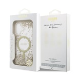 Apple iPhone 17 Kılıf Guess Orjinal Lisanslı M-safe Şarj Özellikli Transparan Resin Bottom Kapak