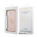 Apple iPhone 17 Kılıf Guess Orjinal Lisanslı Grained Yazı Logolu Kapak