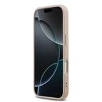 Apple iPhone 17 Kılıf Guess Orjinal Lisanslı Gold Metal Kamera Çerçeveli 4G Desenli Metal Büyük 4G ve Yazı Logolu Kapak