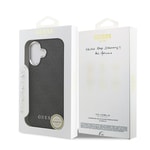 Apple iPhone 17 Kılıf Guess Orjinal Lisanslı M-safe Şarj Özellikli 4G Klasik Yazı Logolu Kapak