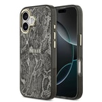 Apple iPhone 17 Kılıf Guess Orjinal Lisanslı M-safe Şarj Özellikli Yazı Logolu Python Desenli Kapak