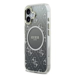 Apple iPhone 17 Kılıf Guess Orjinal Lisanslı M-safe Şarj Özellikli 4G Desenli Simli Silikon Kapak