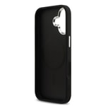 Apple iPhone 17 Kılıf Guess Orjinal Lisanslı M-safe Şarj Özellikli Metal Kamera Çerçeveli Üçgen Logolu Glitter Kapak