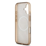 Apple iPhone 17 Kılıf Guess Orjinal Lisanslı M-safe Şarj Özellikli IML Peony ve 4G Desenli Klasik Logolu Kapak