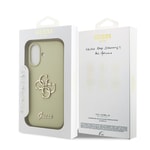 Apple iPhone 17 Kılıf Guess Orjinal Lisanslı Grained Yazı Logolu Kapak