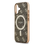 Apple iPhone 17 Kılıf Guess Orjinal Lisanslı M-safe Şarj Özellikli IML Baskılı Klasik Logolu 4G Desenli Kapak
