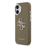 Apple iPhone 17 Kılıf Guess Orjinal Lisanslı Grained 4G Metal Büyük Logolu Kapak