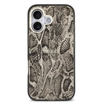 Apple iPhone 17 Kılıf Guess Orjinal Lisanslı M-safe Şarj Özellikli Yazı Logolu Python Desenli Kapak