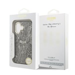 Apple iPhone 17 Kılıf Guess Orjinal Lisanslı M-safe Şarj Özellikli Yazı Logolu Python Desenli Kapak