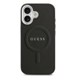 Apple iPhone 17 Kılıf Guess Orjinal Lisanslı M-safe Şarj Özellikli Klasik Yazı Logolu PU Deri Kapak