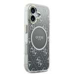Apple iPhone 17 Kılıf Guess Orjinal Lisanslı M-safe Şarj Özellikli 4G Desenli Simli Silikon Kapak
