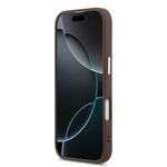 Apple iPhone 17 Kılıf Guess Orjinal Lisanslı M-safe Şarj Özellikli Klasik Yazı Logolu PU Deri Kapak