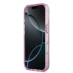 Apple iPhone 17 Kılıf Guess Orjinal Lisanslı M-safe Şarj Özellikli Simli Çiçek Desenli Metal Kamera Çerçeveli Üçgen Logolu Kapak