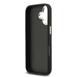 Apple iPhone 17 Kılıf Guess Orjinal Lisanslı Gümüş Metal Kamera Çerçeveli 4G Desenli Metal Büyük 4G ve Yazı Logolu Kapak