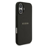 Apple iPhone 17 Kılıf Guess Orjinal Lisanslı M-safe Şarj Özellikli Yazı Logolu PU Deri Kapak