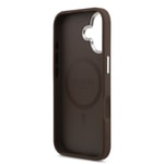 Apple iPhone 17 Kılıf Guess Orjinal Lisanslı M-safe Şarj Özellikli IML Peony ve 4G Desenli Klasik Logolu Kapak