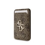 Apple iPhone 17 Kılıf Guess Orjinal Lisanslı M-safe Şarj Özellikli 4G Metal Büyük Logolu Kartlıklı Kapak