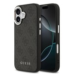 Apple iPhone 17 Kılıf Guess Orjinal Lisanslı M-safe Şarj Özellikli 4G Klasik Yazı Logolu Kapak